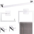 YACVCL 5-Piece Bathroom Hardware Accessories Set 23.6 inch Towel Bar Set Modern by YACVCL
