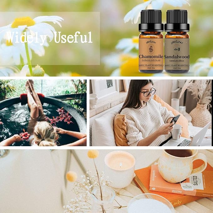 yethious Chamomile Sandalwood Essential Oil 100% Pure Organic Chamomile - Image 6