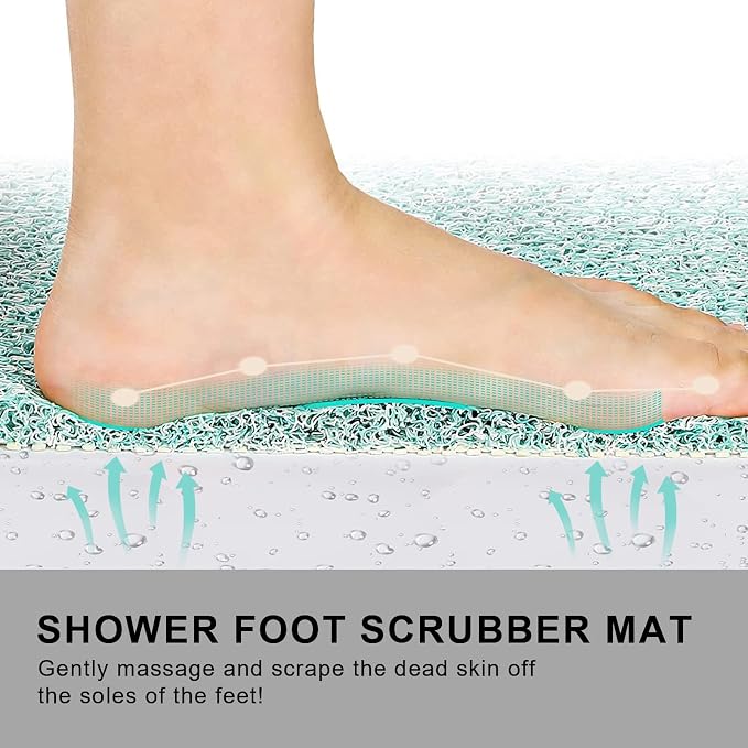 Non Slip Bathtub Mat, Anti Slip Bath Mat 0.6" Extra Thick, Quick Dry Bath Tub - Image 6