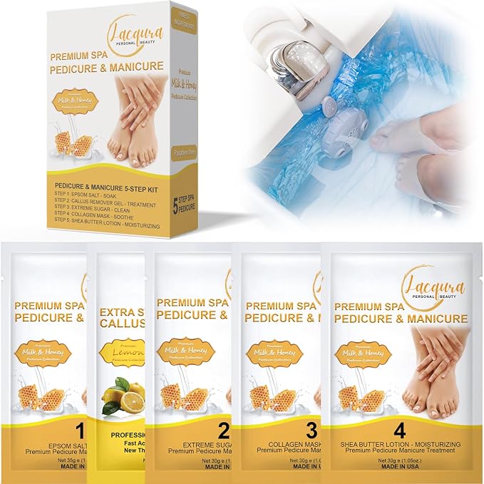 Epsom Salt Soak, Callus Remover Gel, Extreme Sugar Scrub, Collagen Mask & Shea by Unknown