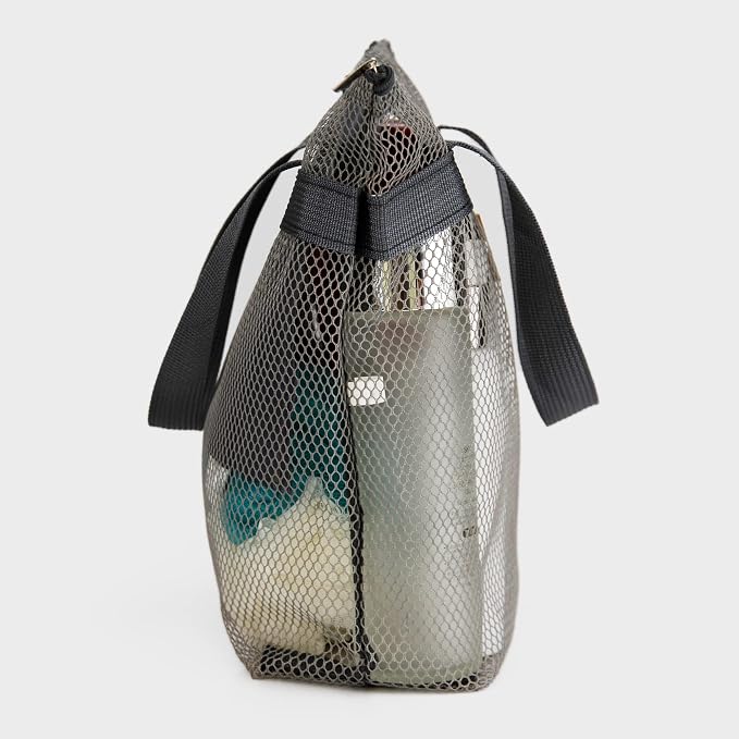 Mesh Shower Caddy Bag Portable Hanging Toiletry and Bath Organizer - Image 5
