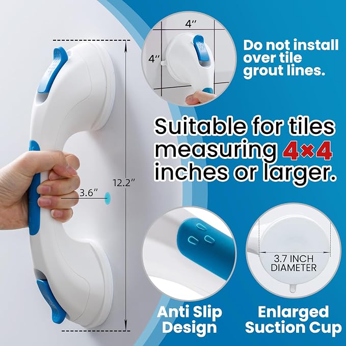 TAILI Shower Grab Bar Suction Grab Bars - Image 4