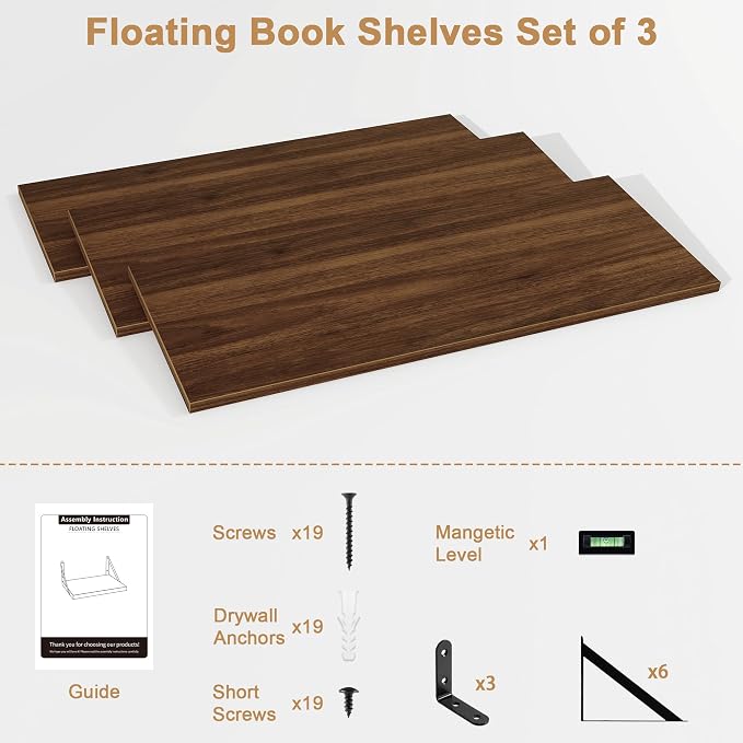 Fun Memories Floating Shelves, 32 x 8 Inches, Decorative Storage - Image 7