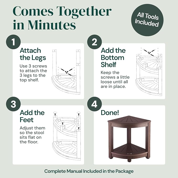 Corner Shower Stool - Image 7