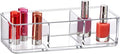 Amazing Abby - Glamour - Acrylic 3-Compartment Makeup Organizer, Transparent by AmazingAbby