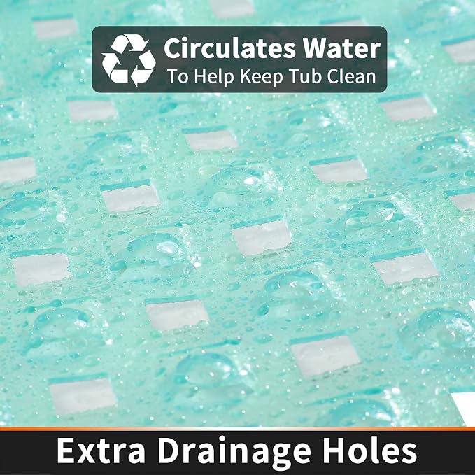Yimobra Bathtub Mat Non Slip, Super Strong Suction Cups, 27.5"x15.5" Long - Image 3