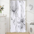 Small Stall Boho Watercolor Floral Shower Curtain 36 x 72, Artistic Narrow Half by Decorateyourhome