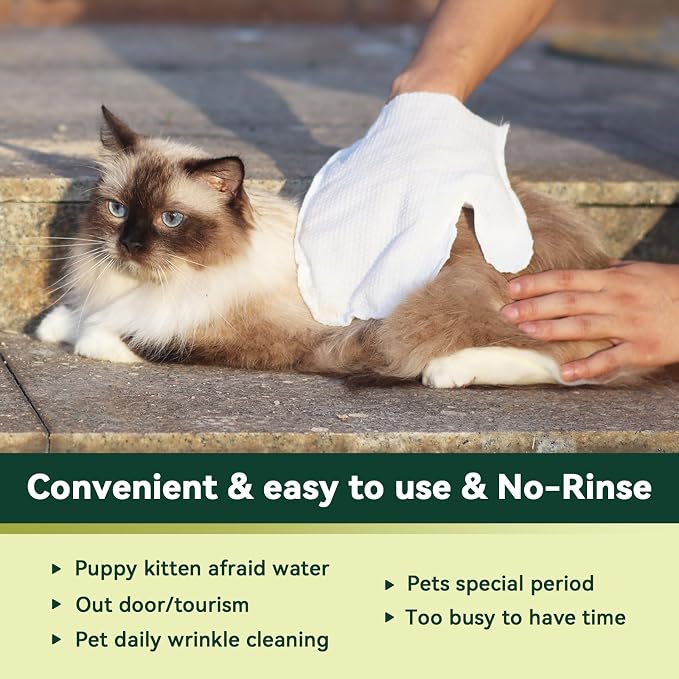 ECO PET Glove Wipes – Dog & Cat Cleaning Gloves Wipe | Bath Wipes - Image 7
