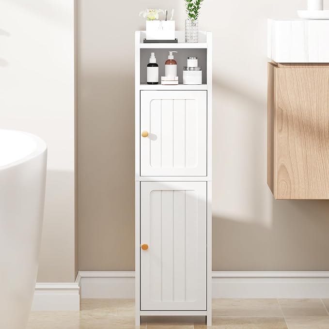 BEWISHOME Small Bathroom Cabinet, Bathroom Storage Cabinet - Image 2
