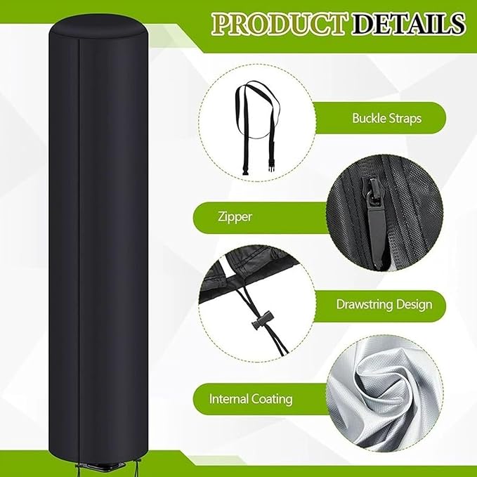 Solar Shower Cover, Windproof Outdoor Protector, 86.61×25.98 Inches Garden - Image 6