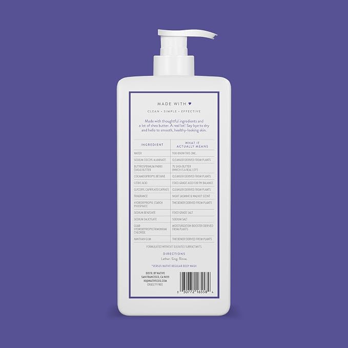 Native Moisturizing Body Wash Contains Naturally Derived Ingredients | - Image 2