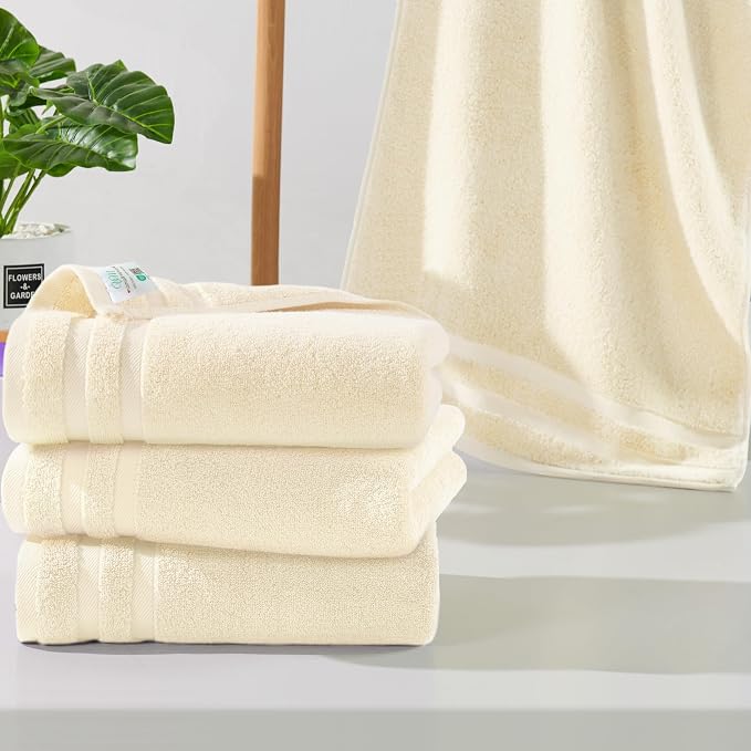 Bath Hand Towels Set of 4, Bathroom Essentials & Home Decor by VOOVAMOVAS