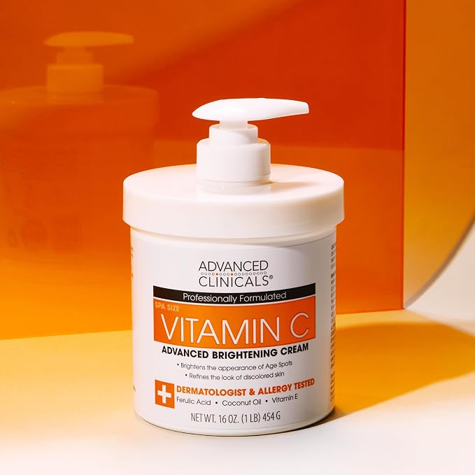 Advanced Clinicals Vitamin C Cream Visibly Brightening Body Lotion | Vitamin C - Image 9