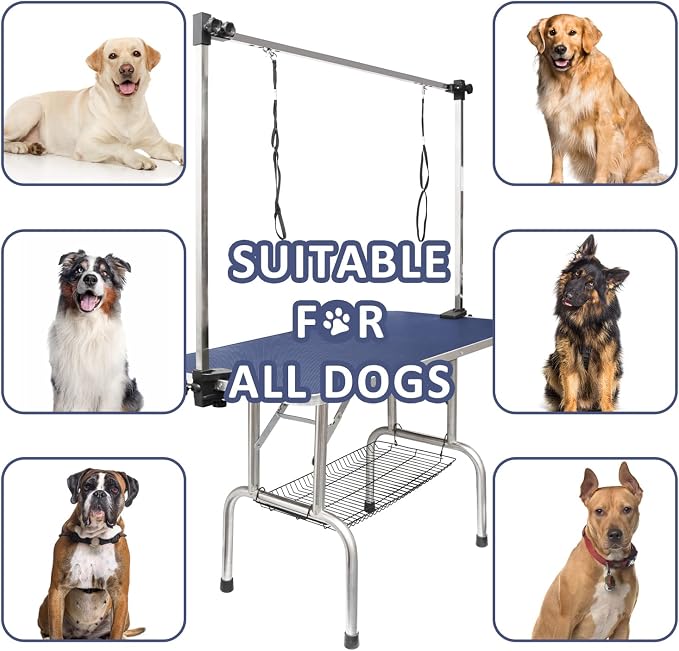 ROOMTEC 36" Dog Grooming Table, Foldable Home Pet Bathing Station - Image 3