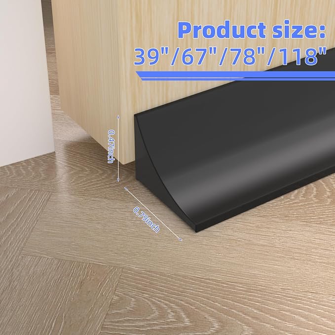 39 Inch Shower Threshold Water Dam Barrier, Silicone Shower Door Bottom Seal - Image 5