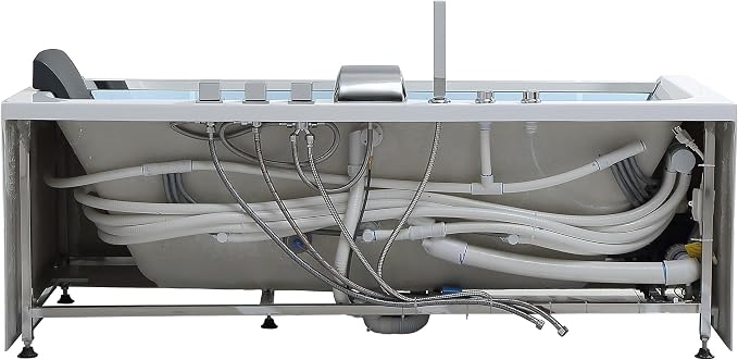 Empava 67 in. Acrylic Alcove Whirlpool Bathtub - Image 13