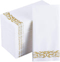 JOLLY CHEF 100 Disposable Hand Towels, Soft and Absorbent Linen Feel Dinner by JOLLYCHEF