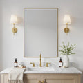 24x36 Inch Gold Bathroom Mirror by LEDLUX