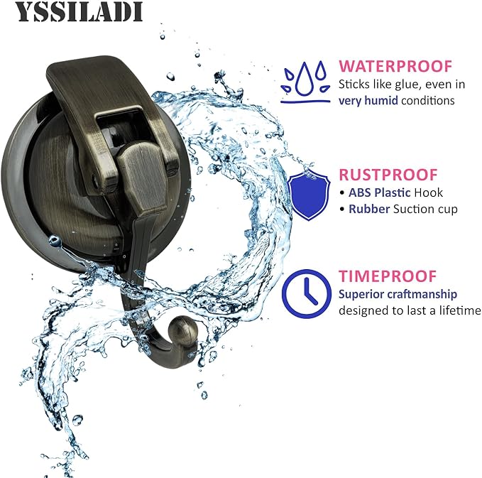 Heavy Duty Vacuum Suction Shower Hooks - Image 5