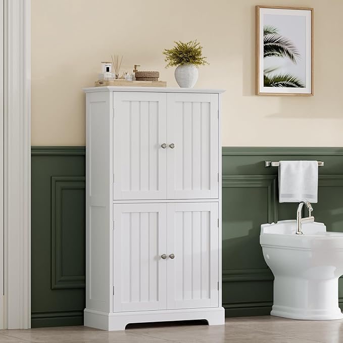 ChooChoo Bathroom Floor Cabinet, Modern Bathroom Storage Cabinet - Image 7