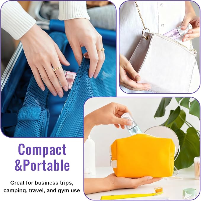 5 Pack 2 oz Travel Foam Pump Bottle, 60 ml Foam Dispenser, Hair Mousse - Image 6