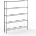 14" Deep x 60" Wide x 74" Height Wire Shelving Kit | 5-Tier | NSF Commercial by Regal+Altair