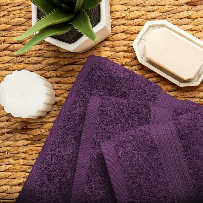 Superior Egyptian Cotton Pile 3 Piece Towel Set, Includes 1 Bath, 1 Hand - Image 8