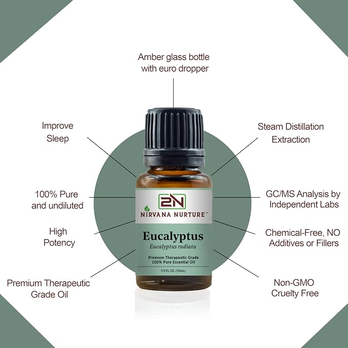 Eucalyptus Essential Oil 100% Pure Premium Therapeutic Grade, Undiluted - Image 4
