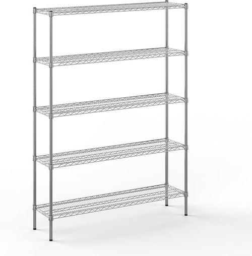 14" Deep x 54" Wide x 74" Height Wire Shelving Kit | 5-Tier | NSF Commercial by Regal+Altair