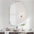 Bathroom Mirror for Wall, Bathroom Vanity Mirror, Beveled Edge Frameless Wall by ladynow