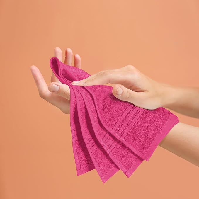 BOUTIQUO Ultra Soft Cotton 6 -Piece Hand Towel Set 16x24 Inch, Spa & General - Image 5