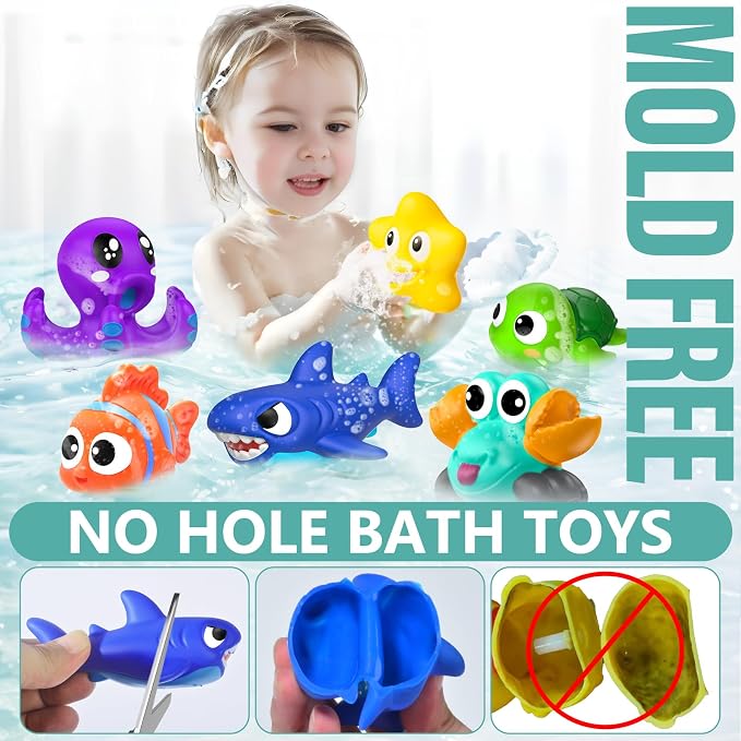 No Hole Mold Free Baby Bath Toys - Image 2