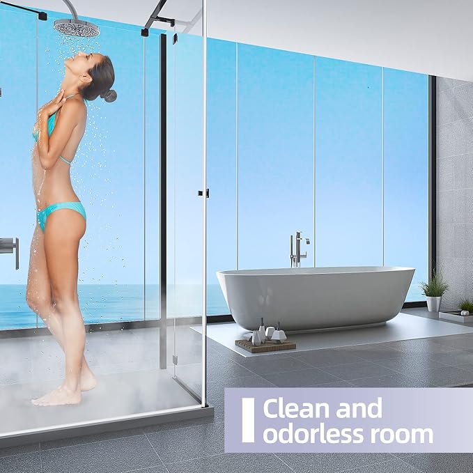 POZIA Shower Door Bottom Seal Frameless Glass Shower Door Seal Strip Clear - Image 7