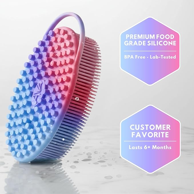 Silicone Body Scrubber for Shower - Image 4