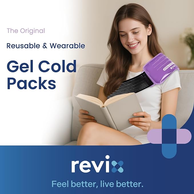 REVIX Ice Packs for Injuries Reusable, 2 Packs Hot & Cold Gel Ice Packs - Image 2