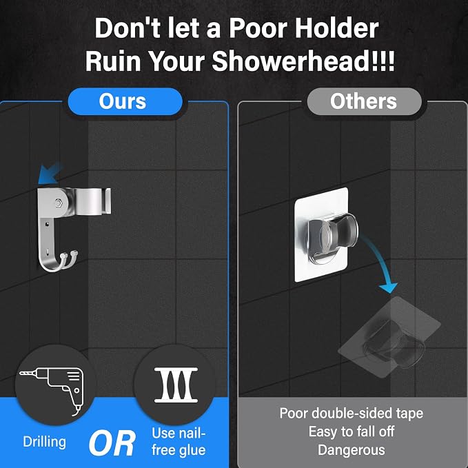 Dual Shower Head with Handheld for Couples: High Pressure Double Shower Heads - Image 4