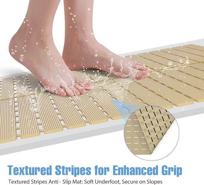 ​Shower Mat Non-Slip Bath Mat for Tub and Shower Stall, 200+ Suction Cups - Image 5