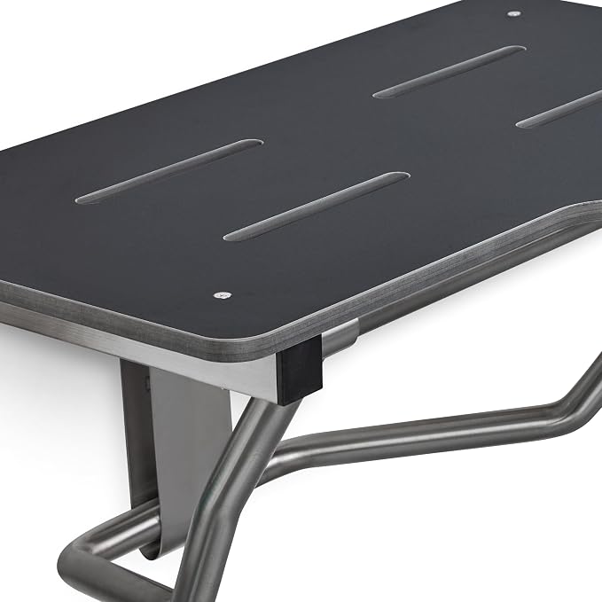 Seachrome 26" x 22.5” Black Reversible Folding Transfer Tub/Shower Seat - Image 4