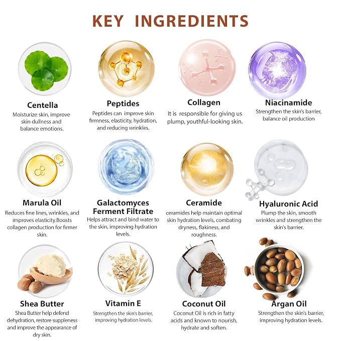 Christmas Gifts for Women, Coconut 32 Pcs Facial Skin Care Kit, Home Spa & - Image 7