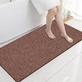 godehone Shower Mats Non Slip Without Suction Cups, PVC Loofah Bathroom Mats by godehone