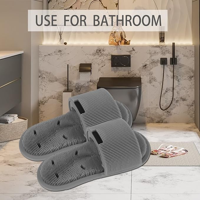 Shower Foot Scrubber with Non-slip Suction Cups, Silicone Bristle Shower Foot - Image 6