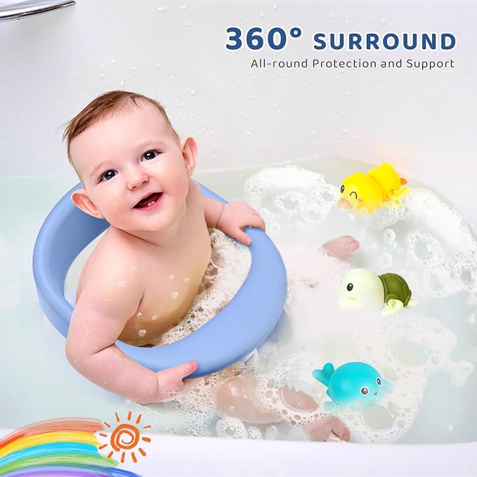 Baby Bath Seat, Infant/Toddler Sit Up Bathtub Seat - Image 4