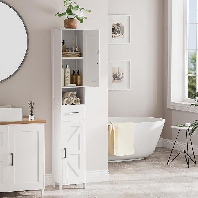 Homhedy 67" H Tall Bathroom Storage Cabinet - Image 2