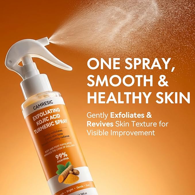 Keratin Care Kojic Acid Turmeric Exfoliating Body Spray - Image 2