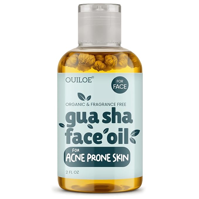 Gua Sha Oil for Acne Prone Skin by Ouiloe
