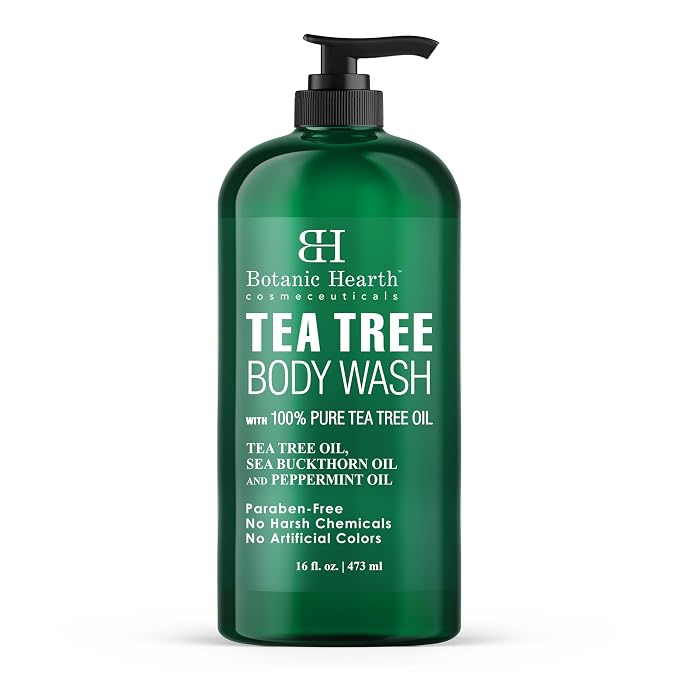 Botanic Hearth Tea Tree Body Wash -16 fl oz- All-Natural Antifungal & by BestHairCareProducts