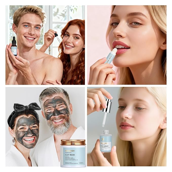 Spa Gift Set, Bath Oil, Shower Accessories, Clay Mask. Bath & Body Set - Image 5