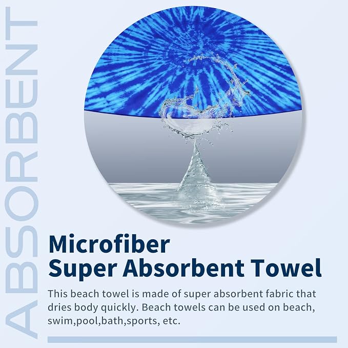 4 Pack Lightweight Thin Beach Towel Oversized 71"x32" Big Extra Large - Image 6