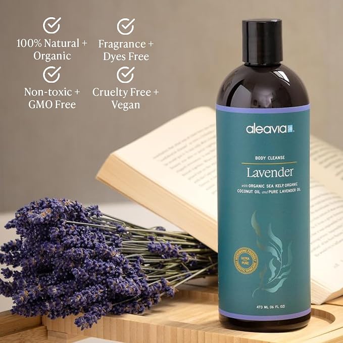 Aleavia Lavender Body Cleanse – Organic & All-Natural Prebiotic Body Wash - Image 3