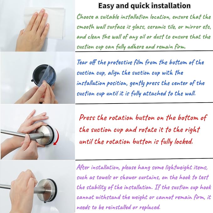 DGYB Adjustable Suction Cup Towel Bar - Image 5